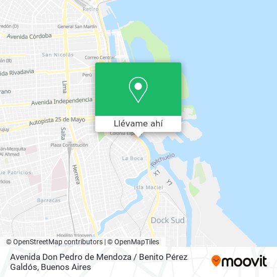 Mapa de Avenida Don Pedro de Mendoza / Benito Pérez Galdós