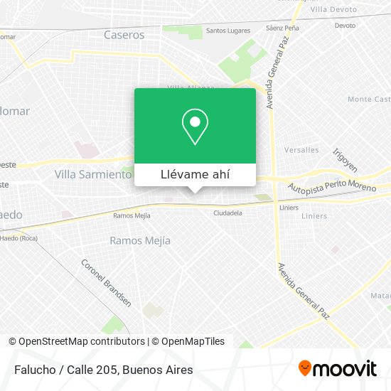 Mapa de Falucho / Calle 205