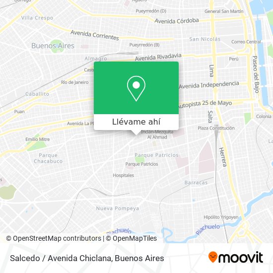 Mapa de Salcedo / Avenida Chiclana