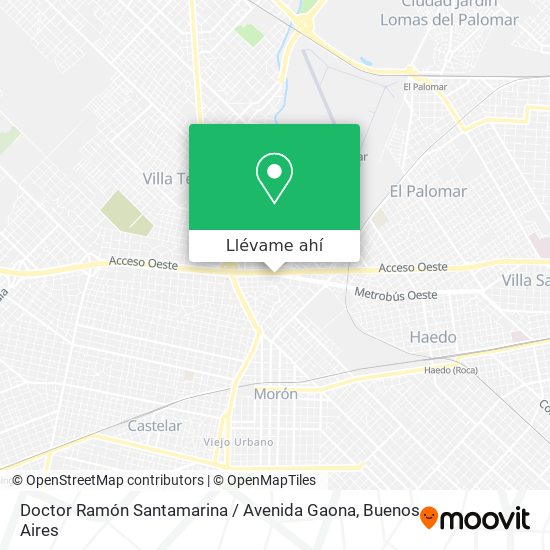Mapa de Doctor Ramón Santamarina / Avenida Gaona