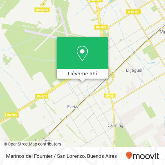 Mapa de Marinos del Fournier / San Lorenzo