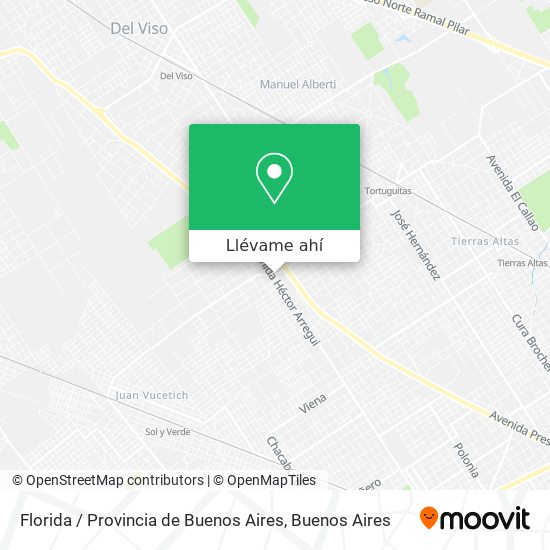 Mapa de Florida / Provincia de Buenos Aires
