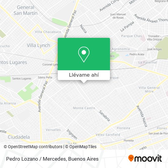 Mapa de Pedro Lozano / Mercedes