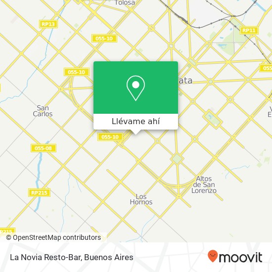 Mapa de La Novia Resto-Bar