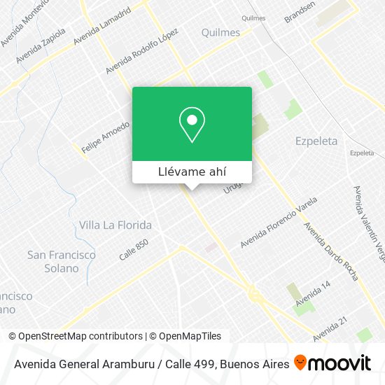 Mapa de Avenida General Aramburu / Calle 499