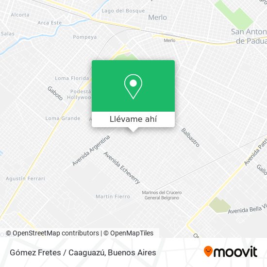 Mapa de Gómez Fretes / Caaguazú