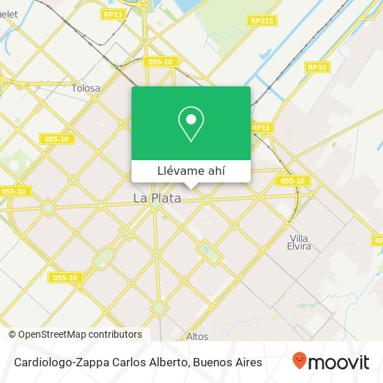 Mapa de Cardiologo-Zappa Carlos Alberto