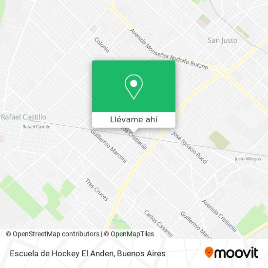 Mapa de Escuela de Hockey El Anden
