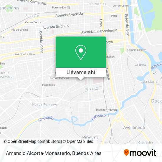 Mapa de Amancio Alcorta-Monasterio