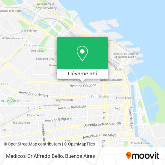 Mapa de Medicos-Dr Alfredo Bello