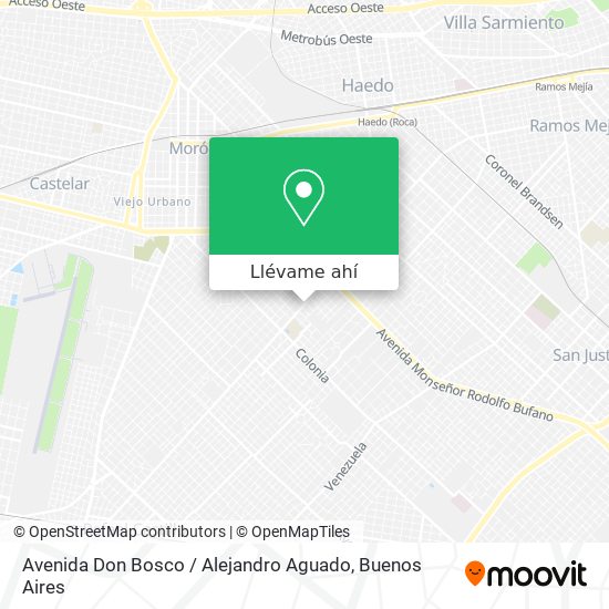 Mapa de Avenida Don Bosco / Alejandro Aguado