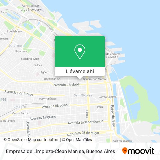 Mapa de Empresa de Limpieza-Clean Man sa