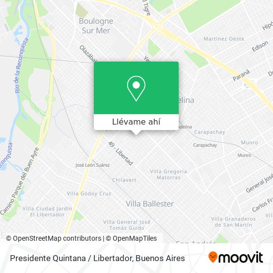 Mapa de Presidente Quintana / Libertador