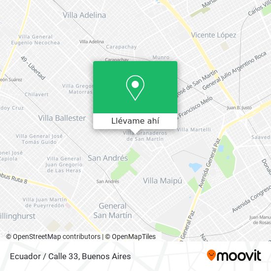Mapa de Ecuador / Calle 33