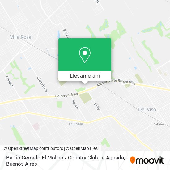 Mapa de Barrio Cerrado El Molino / Country Club La Aguada