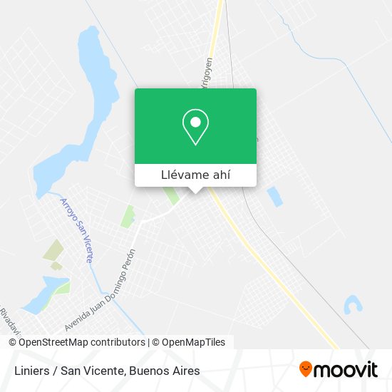 Mapa de Liniers / San Vicente