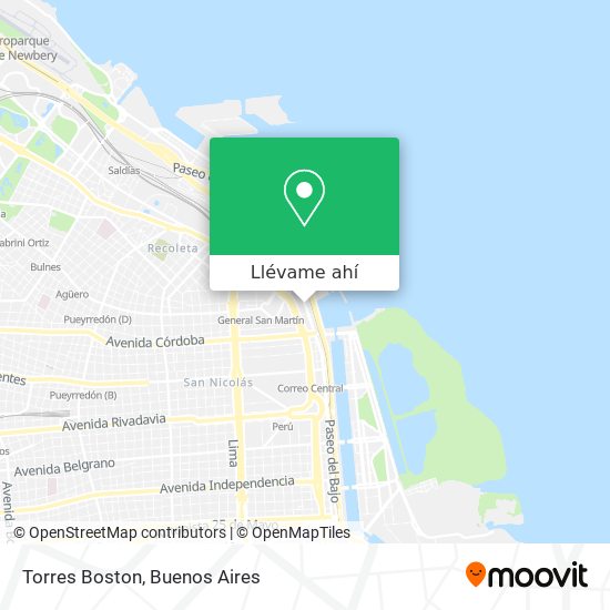Mapa de Torres Boston