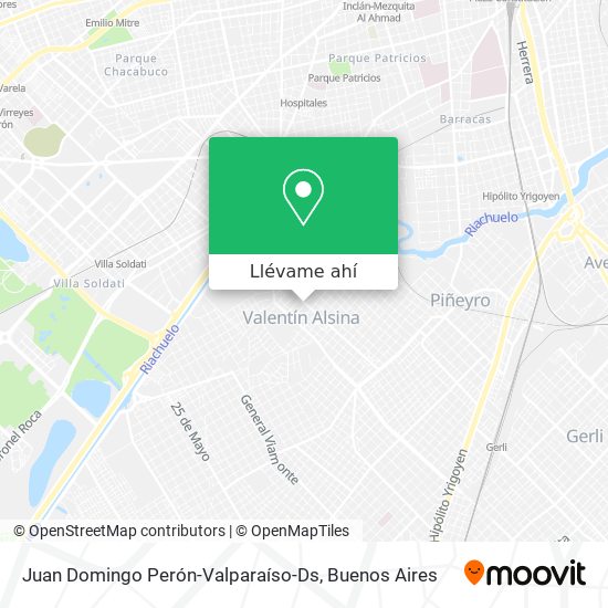 Mapa de Juan Domingo Perón-Valparaíso-Ds