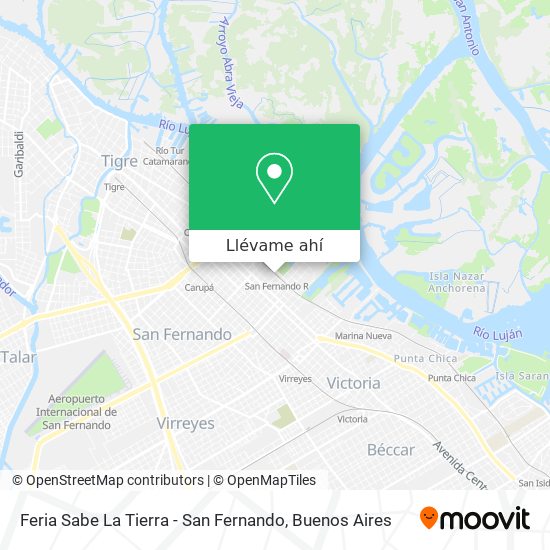 Mapa de Feria Sabe La Tierra - San Fernando