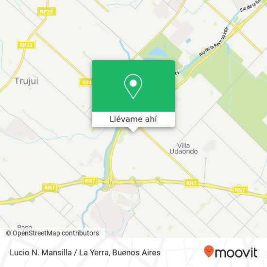 Mapa de Lucio N. Mansilla / La Yerra