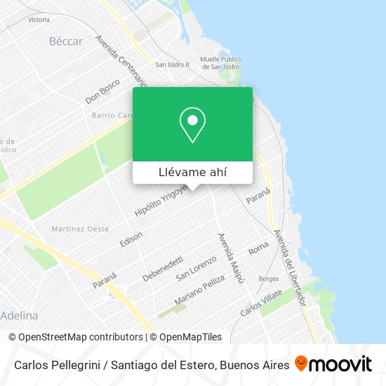 Mapa de Carlos Pellegrini / Santiago del Estero