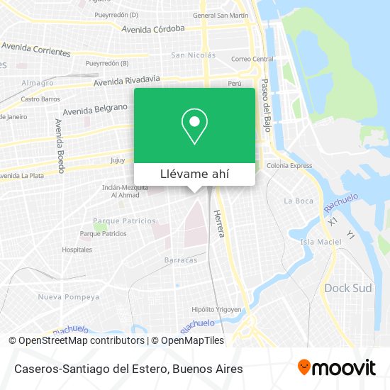 Mapa de Caseros-Santiago del Estero