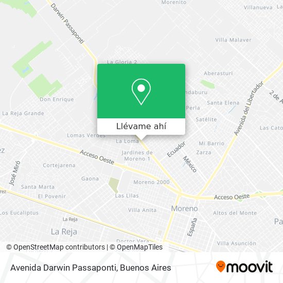 Mapa de Avenida Darwin Passaponti