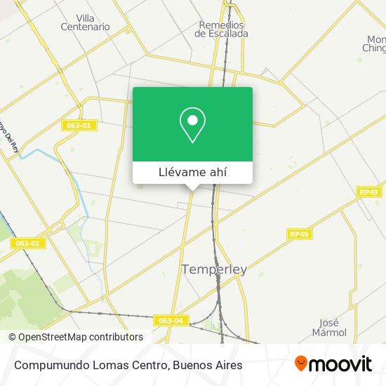 Mapa de Compumundo Lomas Centro
