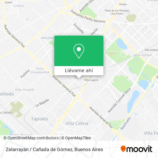 Mapa de Zelarrayán / Cañada de Gómez