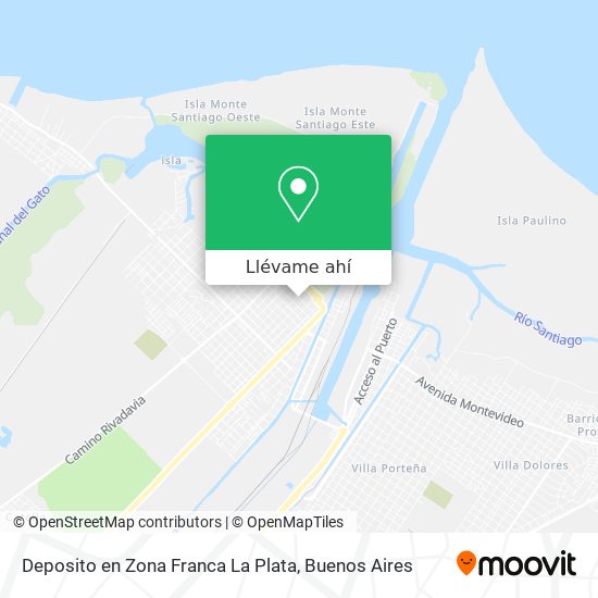Mapa de Deposito en Zona Franca La Plata