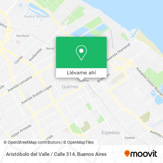 Mapa de Aristóbulo del Valle / Calle 314