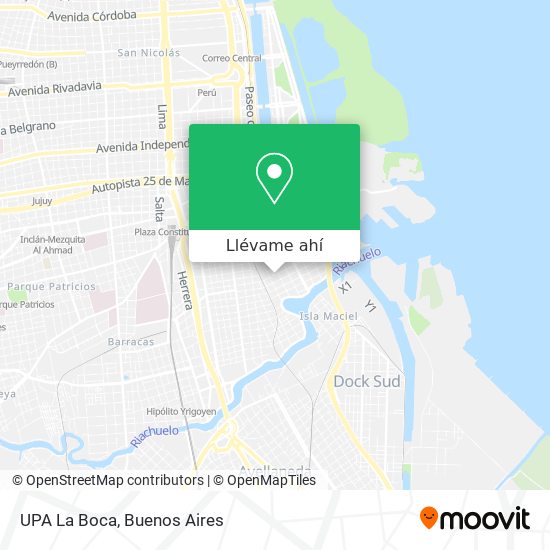 Mapa de UPA La Boca