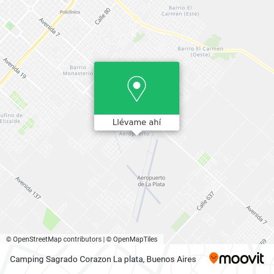 Mapa de Camping Sagrado Corazon La plata