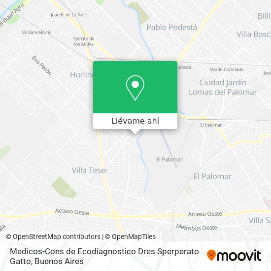 Mapa de Medicos-Cons de Ecodiagnostico Dres Sperperato Gatto