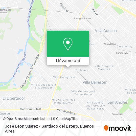 Mapa de José León Suárez / Santiago del Estero