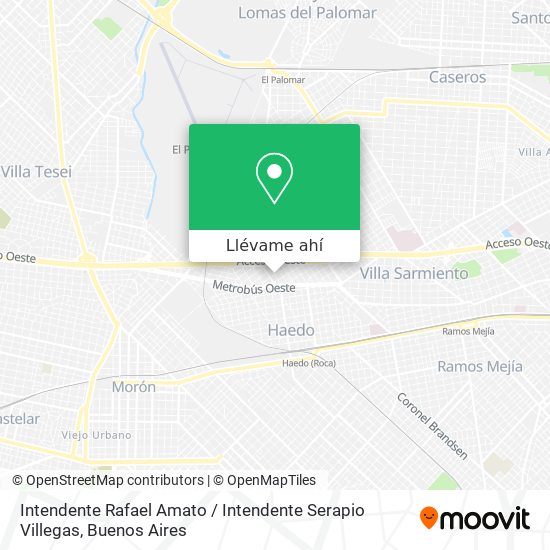 Mapa de Intendente Rafael Amato / Intendente Serapio Villegas
