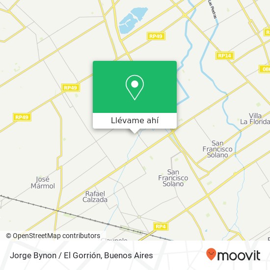Mapa de Jorge Bynon / El Gorrión