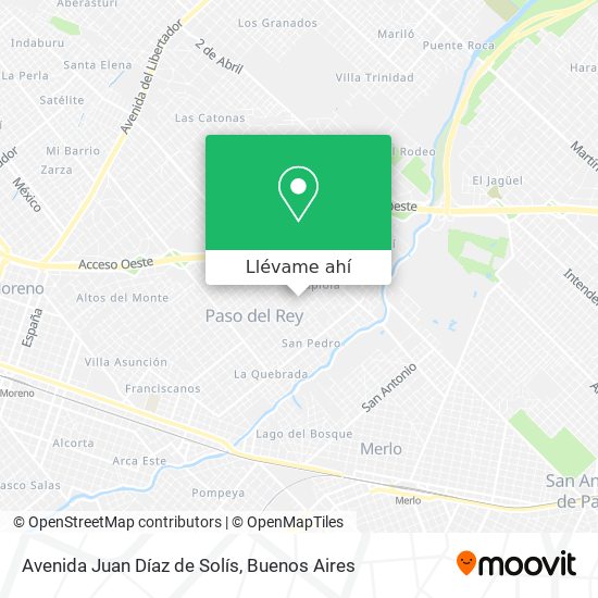 Mapa de Avenida Juan Díaz de Solís