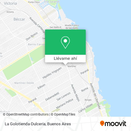 Mapa de La Golotienda-Dulcería