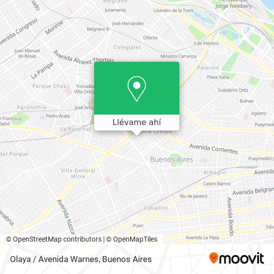 Mapa de Olaya / Avenida Warnes