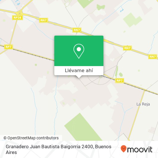 Mapa de Granadero Juan Bautista Baigorria 2400