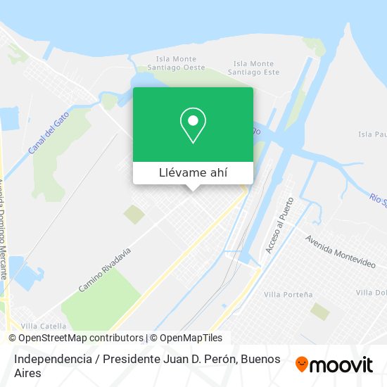 Mapa de Independencia / Presidente Juan D. Perón
