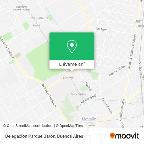 Mapa de Delegación Parque Barón