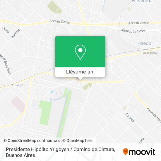 Mapa de Presidente Hipólito Yrigoyen / Camino de Cintura