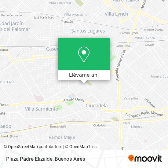 Mapa de Plaza Padre Elizalde