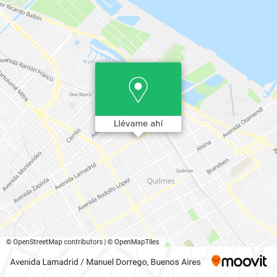 Mapa de Avenida Lamadrid / Manuel Dorrego