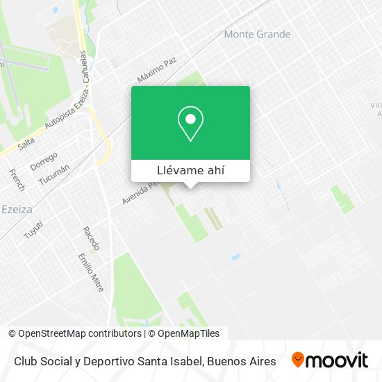 Mapa de Club Social y Deportivo Santa Isabel