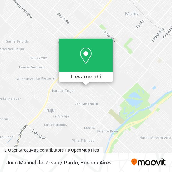 Mapa de Juan Manuel de Rosas / Pardo