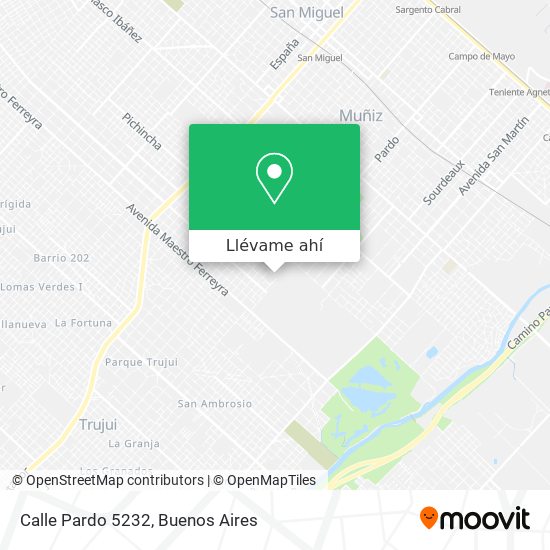 Mapa de Calle Pardo 5232