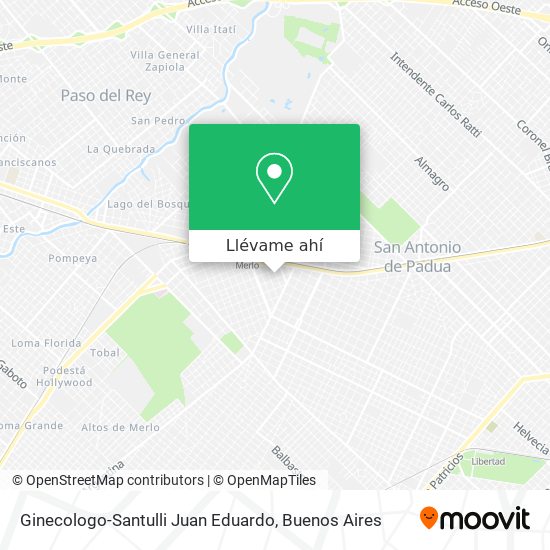 Mapa de Ginecologo-Santulli Juan Eduardo
